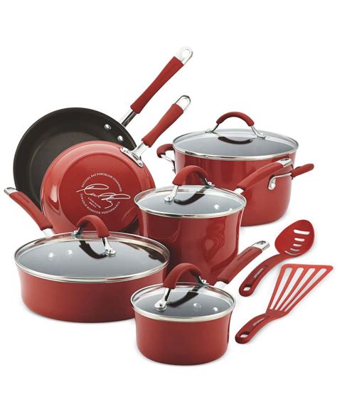 Rachael Ray Cucina Hard Enamel Nonstick 12 Piece Cookware Set And Reviews