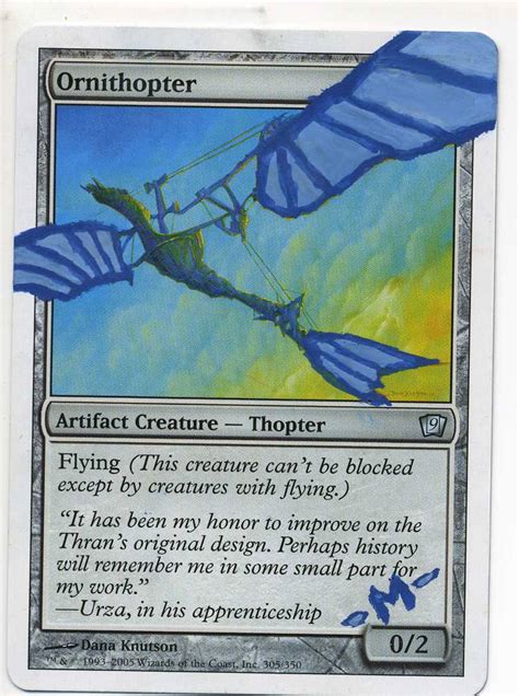 Mtg Altered Card Ornithopter 3 By Mmmedo On Deviantart