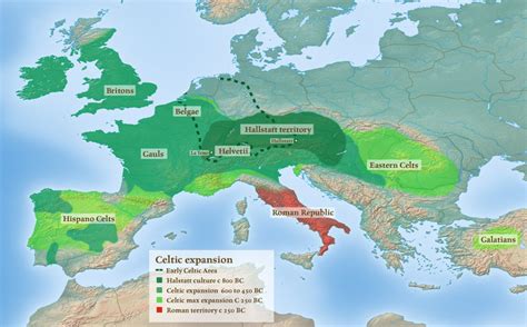 Location of the Celts - Celtic