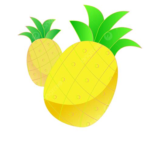 Gambar Pineapple Fruit Pineapple Pineapple Nanas Buah Kartun PNG Dan