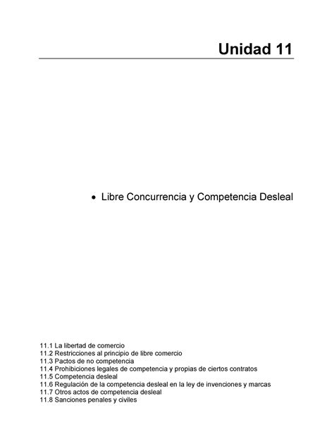 La Competencia Desleal Libre Concurrencia Y Competencia Desleal