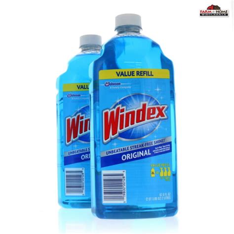 2 Windex Glass Cleaner Value Refill ~ Original Formula ~ 67 6 Oz Ebay