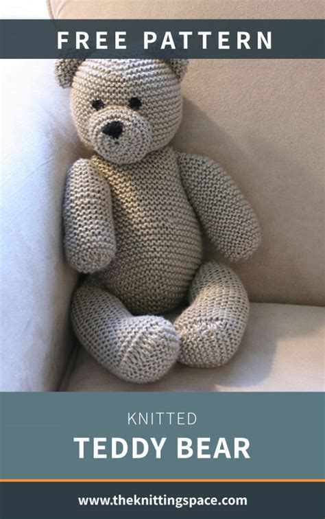 Knitted Teddy Bear [free Knitting Pattern]