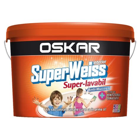 Vopsea Lavabila Oskar Superweiss 8 5L Pentru Interior Traget Ro