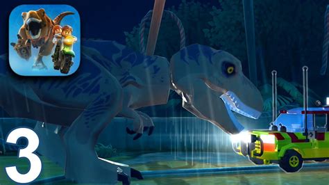 Lego Jurassic World Walkthrough Gameplay Part 3 T Rex Enclosure Ios Android Youtube