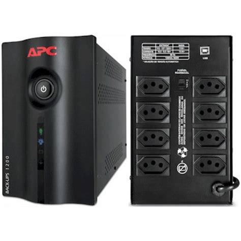 Nobreak APC BZ1200 BR Back UPS 1 2 KVA 1200VA 600W 115V Bivolt 8