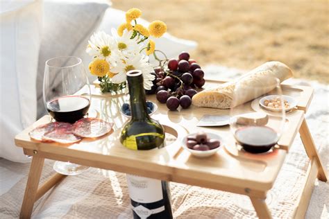 2 in 1 Wine Picnic Table Ideal Wine Lover Gift Folding - Etsy