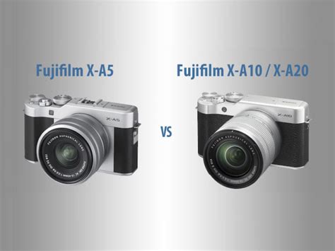 Fujifilm X-A5 vs. X-A10 / X-A20 – The 10 Main Differences - GearOpen.com