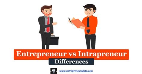 Differences Between Entrepreneur And Intrapreneur Exploring The