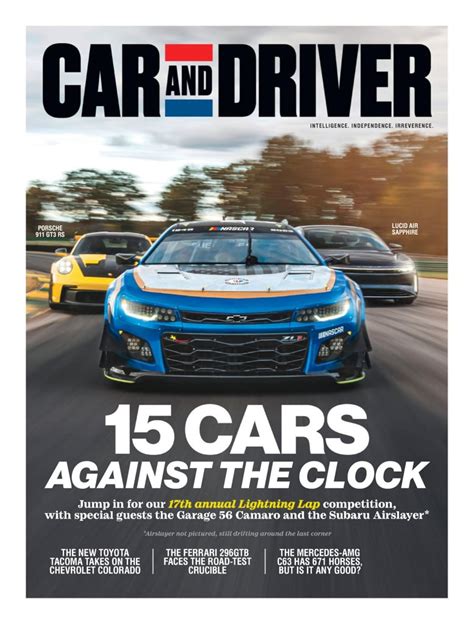 Car and Driver Magazine Subscription Discount | Intelligence. Independence. Irreverence ...