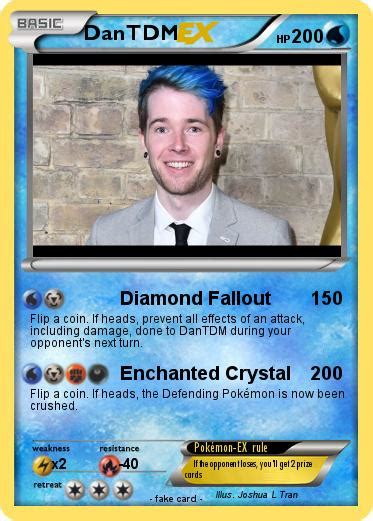 Pokémon Dantdm 1378 1378 Diamond Fallout My Pokemon Card