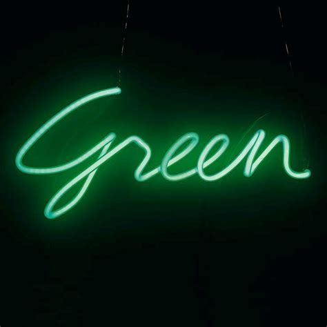 Green Neon Sign 💚💚💚 Uploaded By Amyjames On We Heart It Dark Green