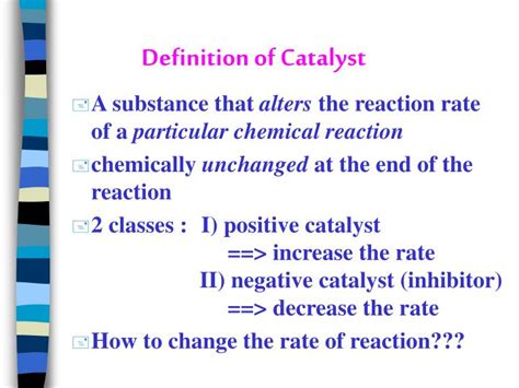 Catalyst Definition Not Science at Jeremy Hollis blog