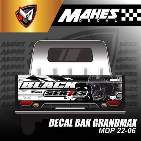 Jual Stiker Pintu Belakang Grandmax Decal Sticker Bak Belakang