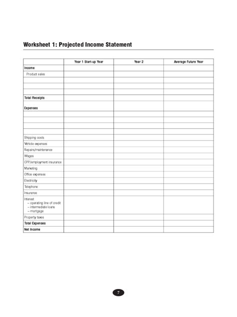 Free Printable Income Statement Forms Printable Forms Free Online