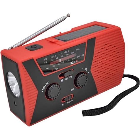 Radio Dab Compacte Portable D Urgence À Manivelle Solaire Radio Météo