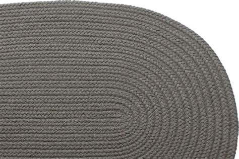 Solid Gray - Braided Rug