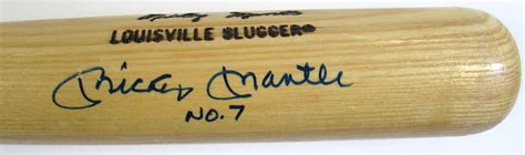 Lot Detail Mickey Mantle Signed Bat