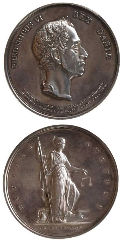 Denmark 1834 King Frederick VI Medal