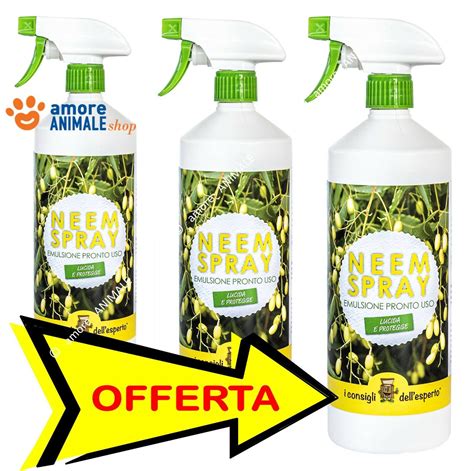 Olio Di Neem Pronto Uso Spray Ml Insetticida Fungicida Naturale