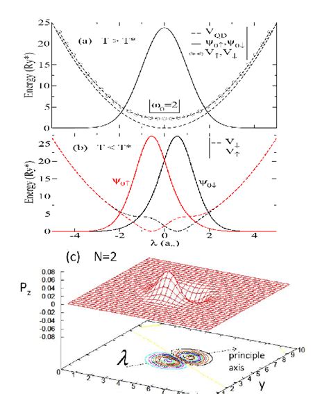 The Spatial Profile Of Spin Dependent Electron Wave Functions In A