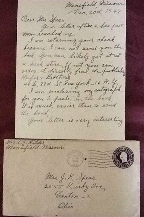 Fan Feature Judy Green’s Story Of Laura Ingalls Wilder S Letter Little House On The Prairie