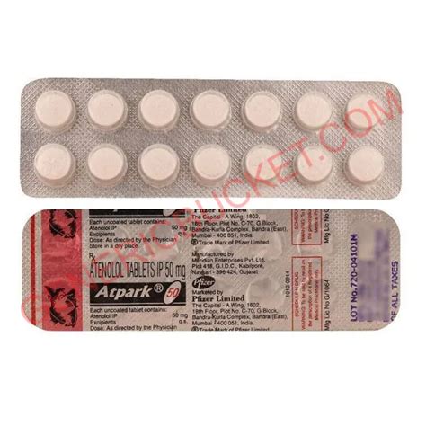 Atpark 50 Tablet | Atenolol (50mg) | genericbucket.com