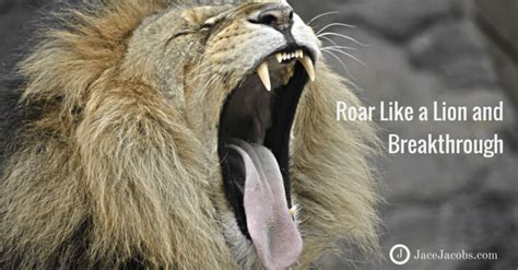 Roar Like A Lion And Breakthrough Jace Jacobs