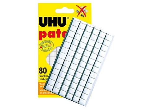 Patafix Original UHU adhésif blanc repositionnable - étui de 80 ...
