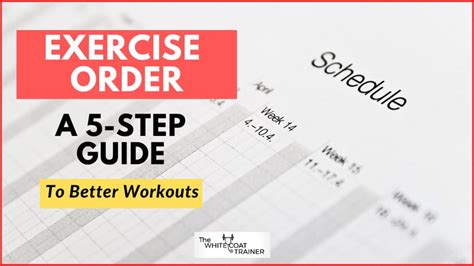 Why Exercise Order Matters A 5 Step Guide To Better Workouts The White Coat Trainer