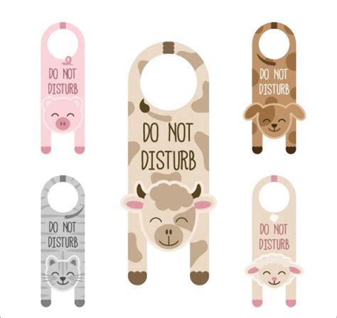 Free 9 Do Not Disturb Door Hangers In Psd Eps