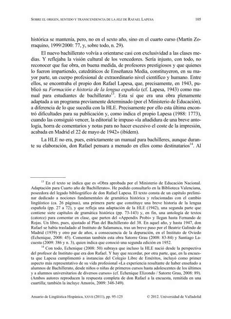 Pdf Sobre El Origen Sentido Y Trascendencia De La Historia De