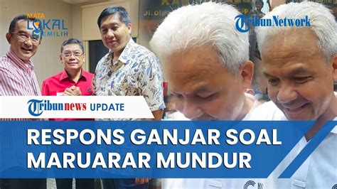 Ekspresi Ganjar Saat Ditanya Soal Maruarar Sirait Mundur Dari Pdip Gara