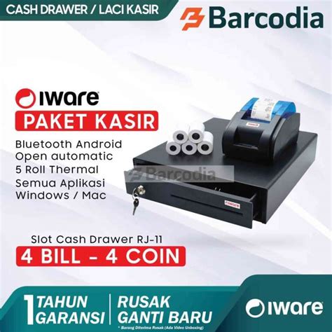 Jual Paket Kasir Android Printer Drawer Original Murah Harga Diskon