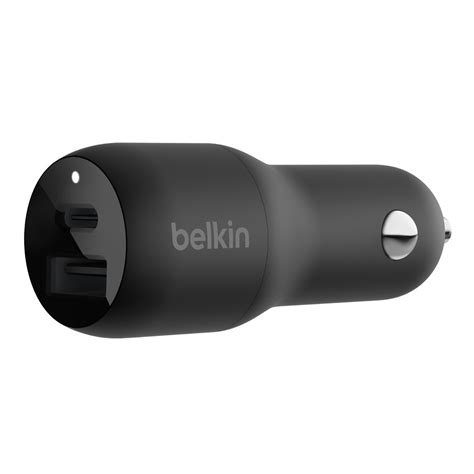 Belkin Boost Charge Chargeur De Voiture Ports Usb C Pd W Usb A