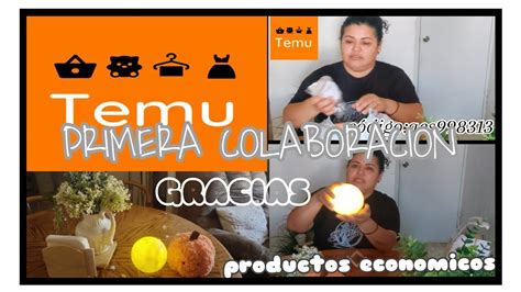 MI PRIMERA COLABORACION CON TEMU PRODUCTOS ECONOMICOS YouTube