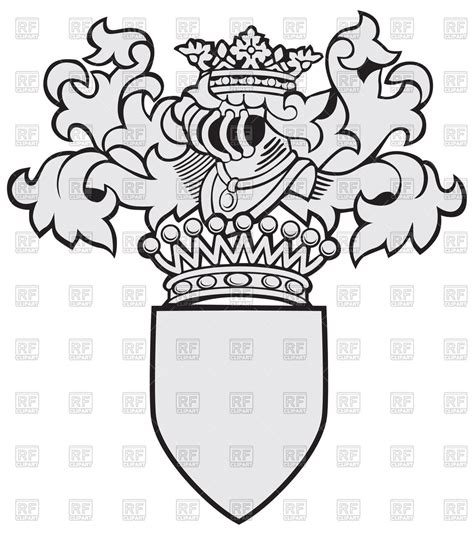 Crest Outline Vector at Vectorified.com | Collection of Crest Outline ...