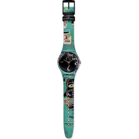 Swatch Originals Large 41mm Suoz356 Ishtar By Jean Michel Basquiat