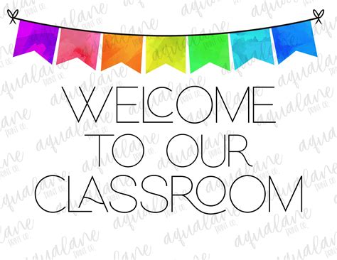 Classroom Welcome Sign Printable Instant Download Teacher | Etsy ...