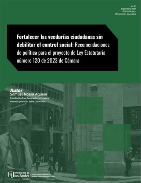 Análisis del Proyecto de Ley para Fortalecer Veedurías Ciudadanas en