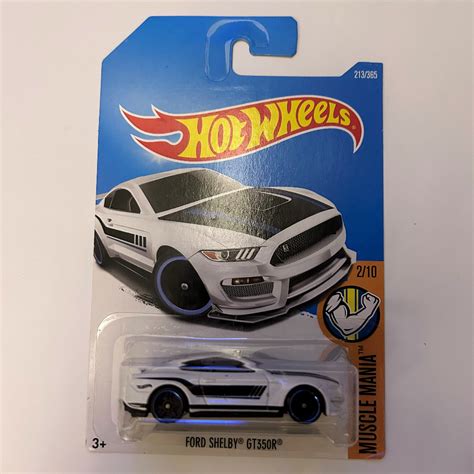 Hot Wheels Ford Shelby GT350R MUSCLE MANIA White 1 64 Scale