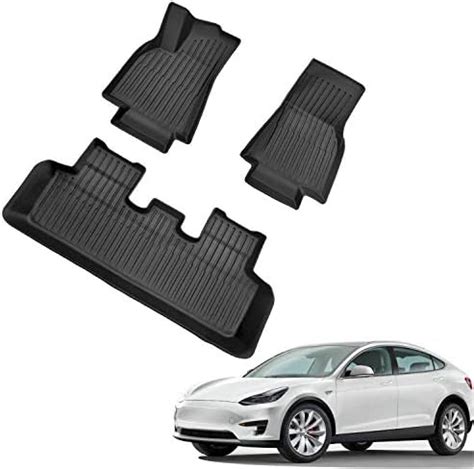 Spurtar Lot De 3 Tapis De Sol Pour Tesla Model Y 2023 2022 2021 2020