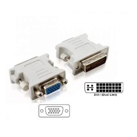 Adaptador Dvi I Pinos Macho P Vga Pinos Femea Shopee Brasil