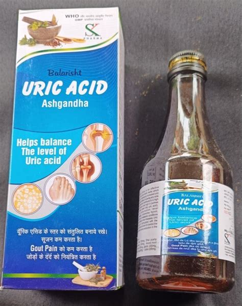 200ml Ashwandha Uric Acid Pain Relief Syrup Packaging Type Box At Rs 135 Bottle In Giridih