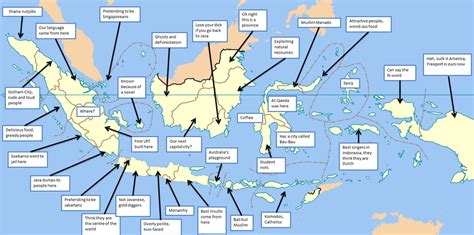 Updated Stereotype Map Of All 34 Indonesian Provinces Indonesia