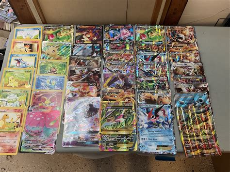 40 Jumbo Large Pokémon Cards Rayquaza Charizard Pikachu Blastoise Ex Gx