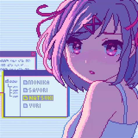 Cool Pixel Art Anime Pixel Art Anime Art Pretty Art Cute Art Arte