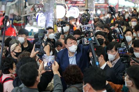 의정부 제일시장 방문한 윤석열 네이트 뉴스