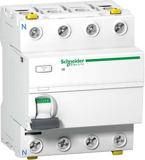 Schneider A9Z25491 Disjoncteur différentiel iID 4P 100A 300mA Type A