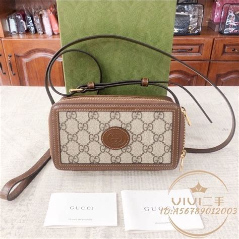 二手現貨 Gucci 古馳 Gg Mini Sac Avec Détail 方盒子 斜背包 側背包 671674 蝦皮購物